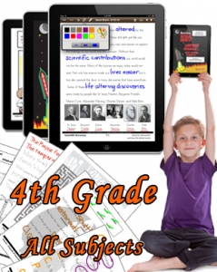 Fourth Grade Bundle: Math, Science, Social Studies and Language Arts