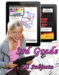 Third Grade Bundle: Math, Science, Social Studies and Language Arts