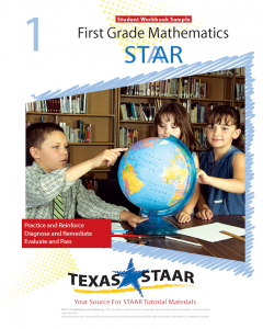 Texas STAAR 1st Grade Math Student Workbook Sample w/Answers