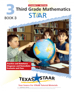 Texas STAAR 3rd Grade Math Student Workbook 3 w/Answers 