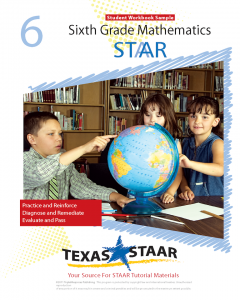 Texas STAAR 6th Grade Math Student Workbook Sample w/Answers