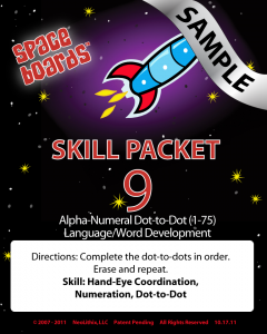 Sample Rocket Series R-09 Alpha, Numeral, Word Development