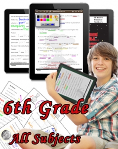 Sixth Grade Bundle: Math, Science, Social Studies and Language Arts