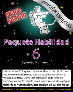 Spanish Special Edition Astronaut Series A-06 Numbers & Counting
