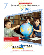 Texas STAAR 7th Grade Math Student Workbook Sample w/Answers