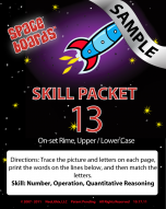 Sample Rocket Series R-13 Rhyming & Letters