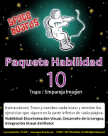 Spanish Edition Astronaut Series A-10 Tracing Large Pictures
