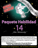 Spanish Special Edition Astronaut Series A-14 Upper & Lower Case Letters