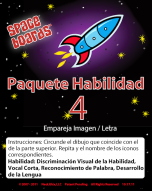 Spanish Edition Rocket Series R-04 Matching Pictures & Letters