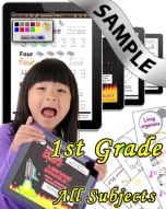 Sample Bundle 1st Grade: Math, Science, Lang. Arts & Social Studies