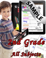 Sample Bundle 2nd Grade: Math, Science, Lang. Arts & Social Studies