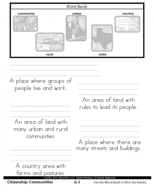 Second Grade Social Studies Citizenship